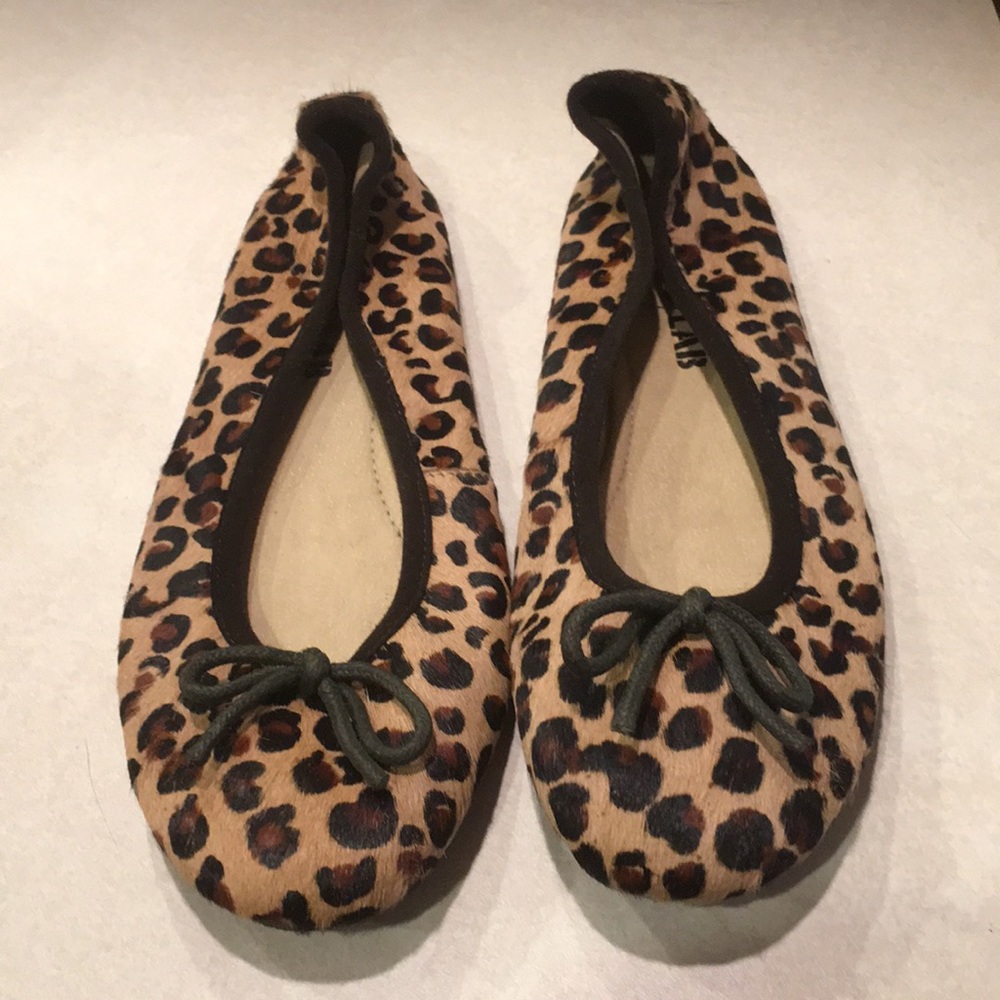 Leopard flats women’s size 7 worn lightly